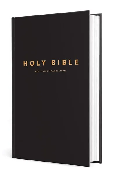 Anglais, Bible, New Living Translation, gros caractères, rigide noire - NLT Large Print Pew...