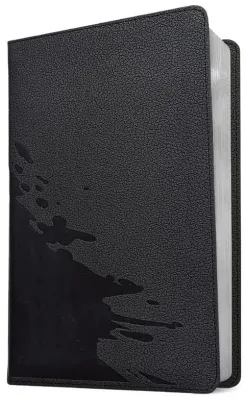 Anglais, Bible NLT, Filament Edition, similicuir noir motif flot, paroles de Jésus en rouge - NLT...