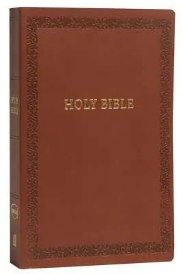 Anglais, Bible, NKJV, similicuir, brune