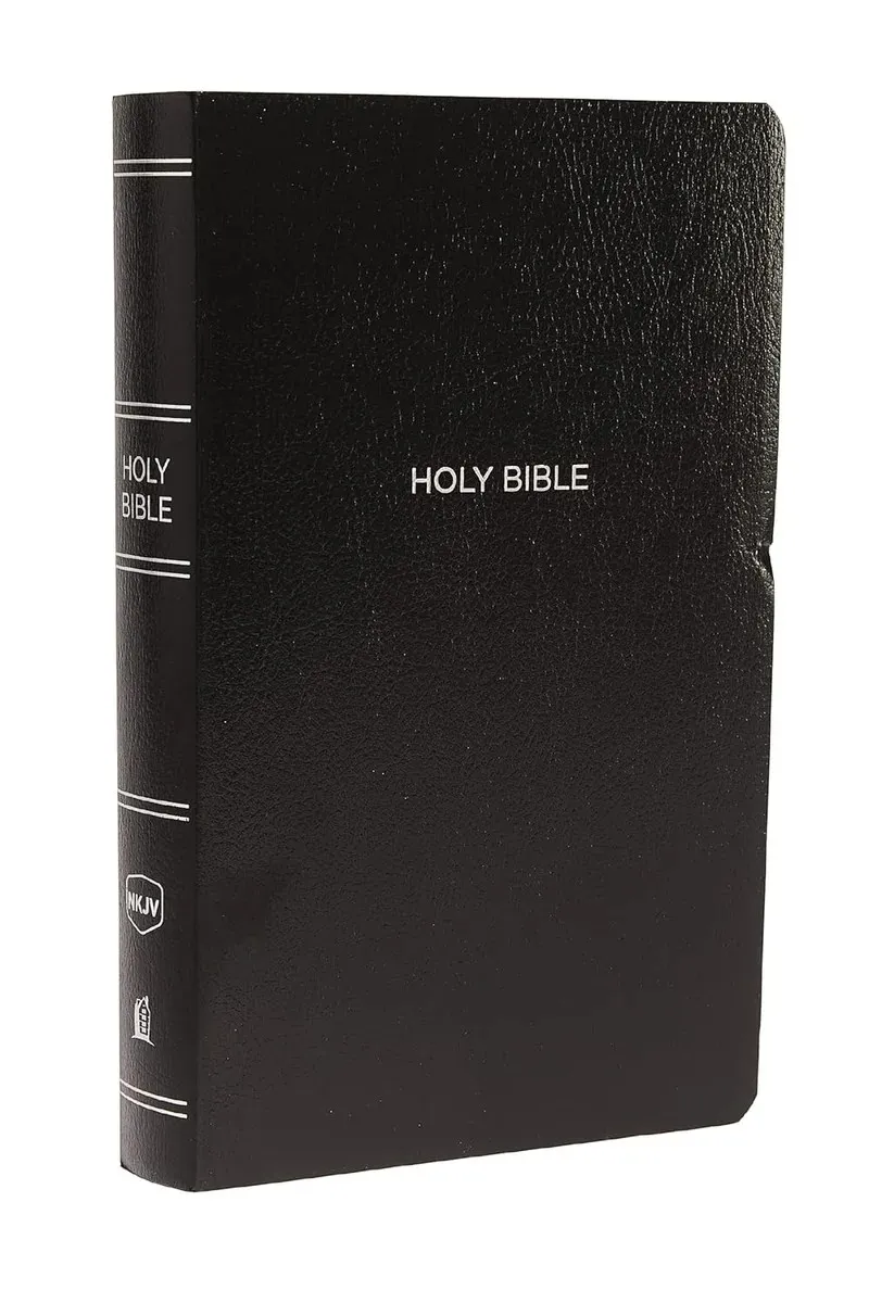 Anglais, Bible, New King James Version, Gift & Award - similicuir, noire