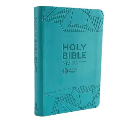 Anglais, Bible, New International Version, NIV, gros caractères, similicuir, bleue