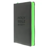 Anglais, Bible, New International Version, moyen format, couverture souple noir, fermeture éclair...
