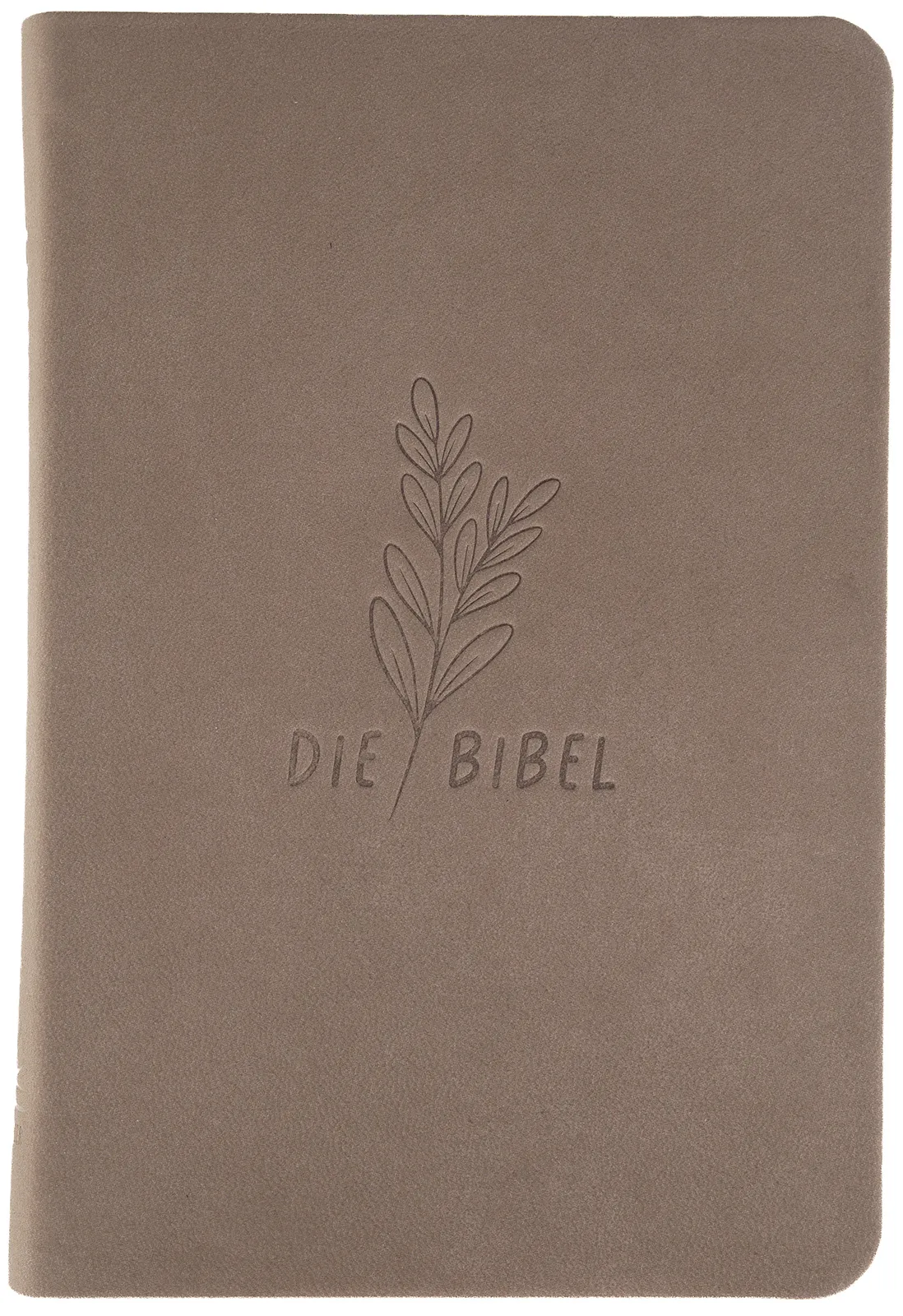 Schlachter 2000 Bibel - Taschenausgabe mit Parallelstellen, Rindsleder-Einband (flexibel), Taupe,...