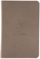 Schlachter 2000 Bibel - Taschenausgabe mit Parallelstellen, Rindsleder-Einband (flexibel), Taupe,...