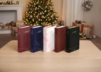 Bible S21 Confort, Souple en cuir véritable, noir, tranches or