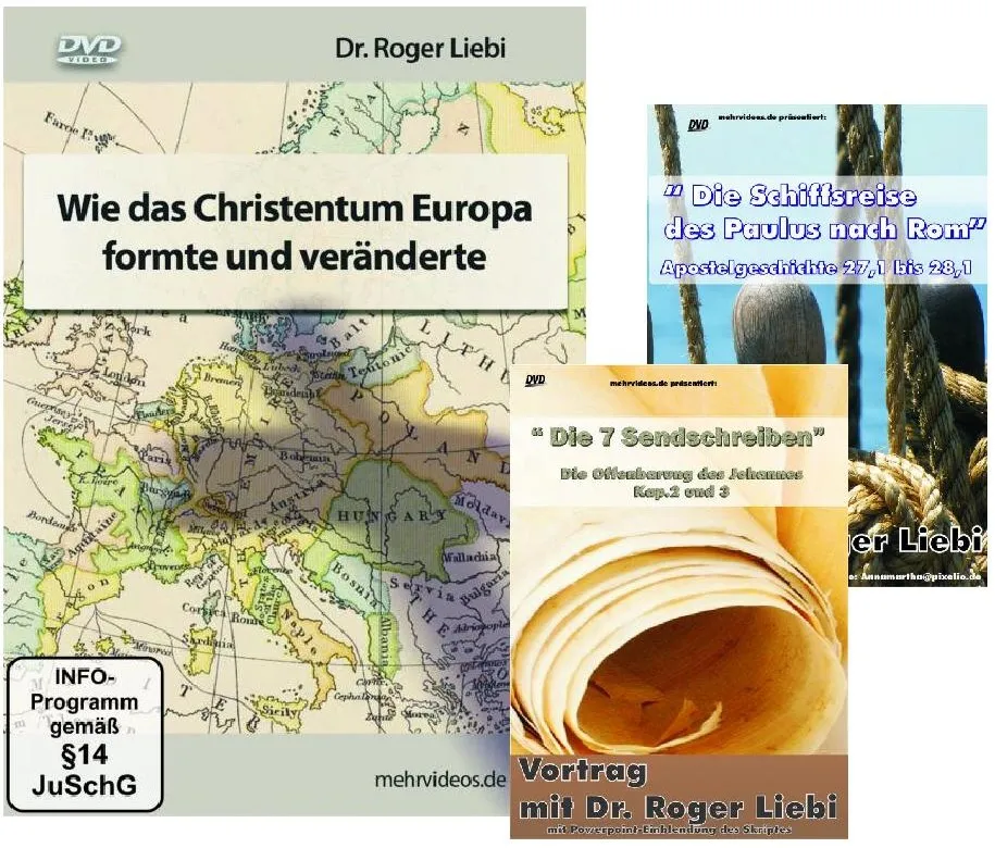 CHRISTENTUM - PAKETANGEBOT, 3 DVD - WIE DAS EVANGELIUM NACH EUROPA KAM