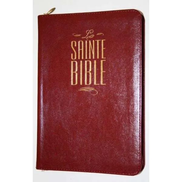 Bible Segond 1880 révisée, compacte, bordeaux - Esaïe 55, couverture souple, vivella, avec onglets