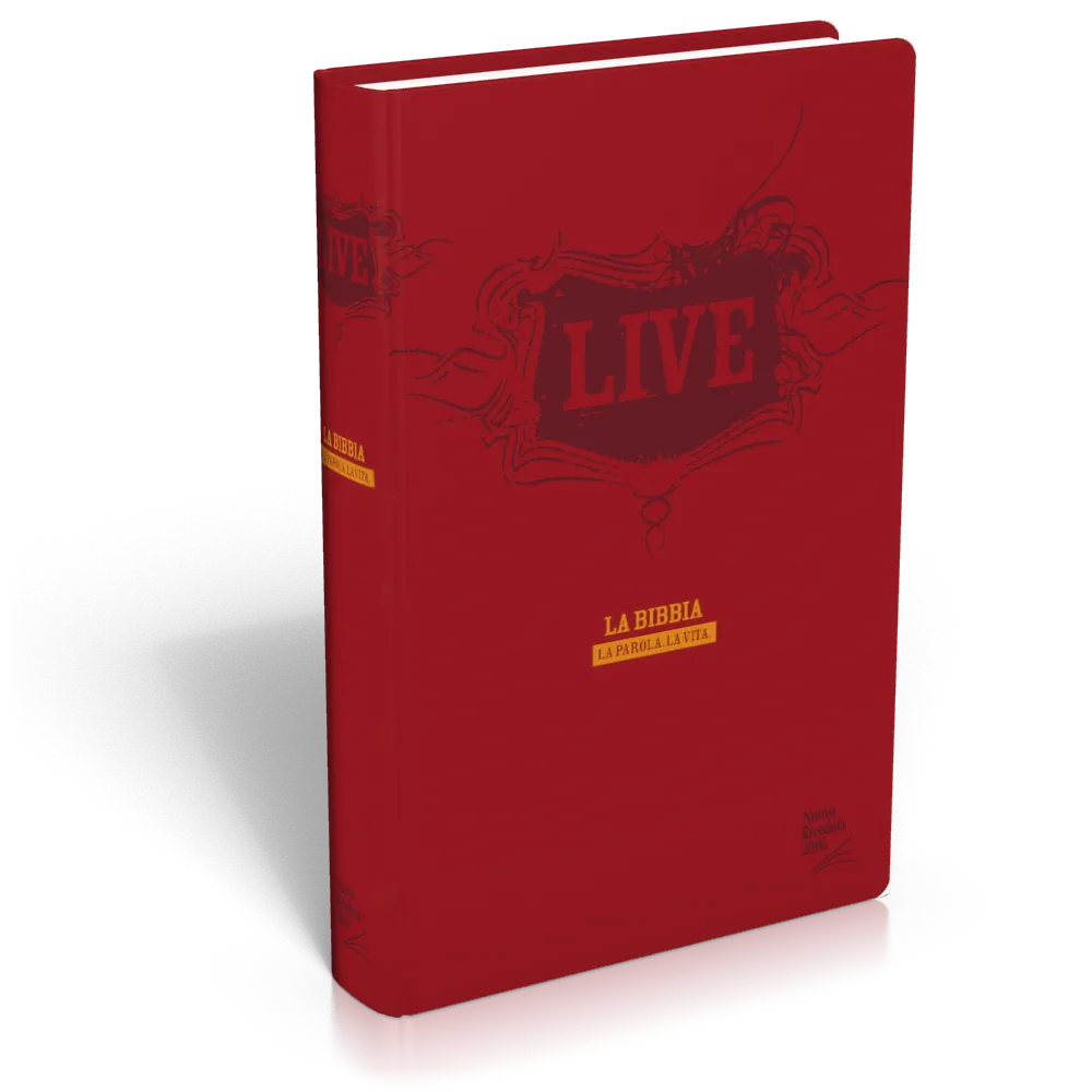 Italien, Bible Live NR 2006, souple vivella rouge [Nuova Riveduta 2006]