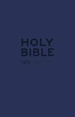 Anglais, Bible New International Version, miniature, souple, bleu, similicuir, fermeture éclair -...