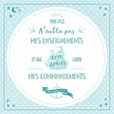 Tableau en métal - «Mon fils n'oublie pas…»