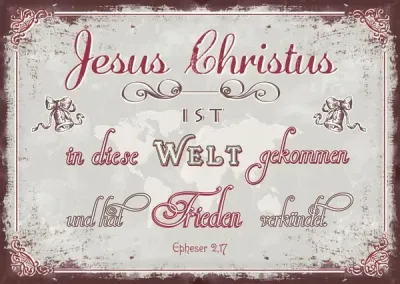 Pk Jesus Christus ist in die Welt. 12 Stück - Postkarte