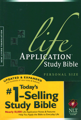 Anglais, NLT Life Application Study Bible, Personal Size Green - New Living Translation