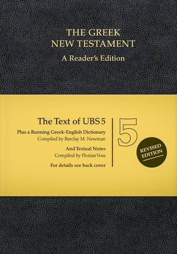 GREC ANCIEN, N.T. UBS 5ÈME EDITION - GREEK NEW TESTAMENT - SOUPLE NOIR