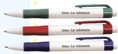 Stylo "Dieu te bénisse", couleurs variées