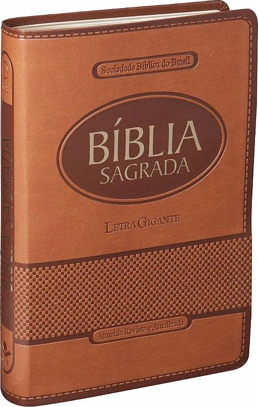 PORTUGAIS, BIBLE ALMEIDA LETRA GIGANTE, RA065TILGI, MARRON SOUPLE