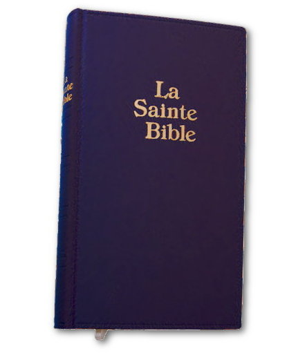 Bible Darby, grand format, bleue - couverture semi-rigide, fibrocuir