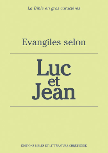 Évangiles selon Luc et Jean, Darby, très gros caractères