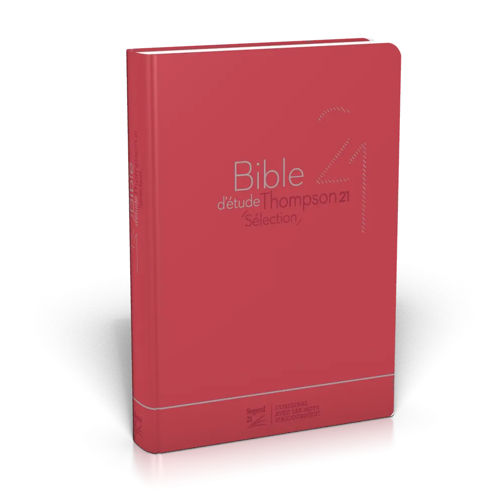 Bible d'étude Thompson 21 Sélection, rouge - couverture souple, vivella