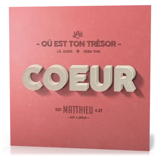 Tableau en métal - «Là où est ton trésor…»