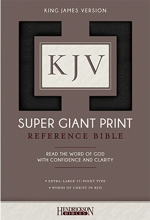 Anglais, Bible, KJV Super Giant Print Reference Bible, Imitation Leather - Black [King James...