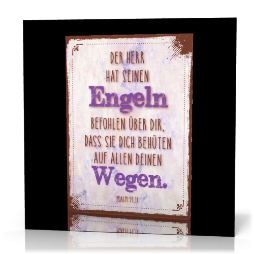 PK Retro Der Herr hat seinen Engeln - 12 Stück pro Kärtchen