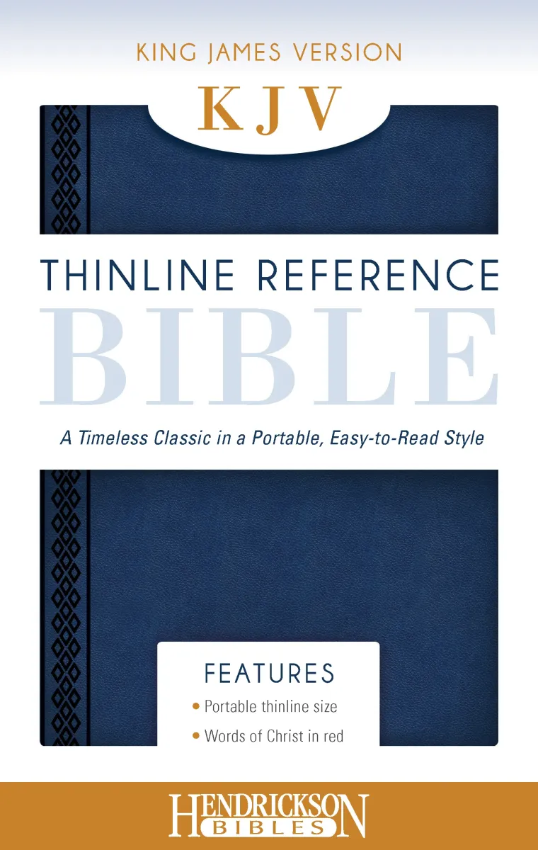 ANGLAIS, BIBLE, KJV, [King James Version], THINLINE REFERENCE, BLEU NUIT SOUPLE TR. ARGENT
