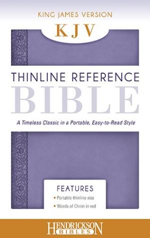 ANGLAIS, BIBLE, KJV, THINLINE REFERENCE,VIOLET SOUPLE TR ARGENT - [King James Version]