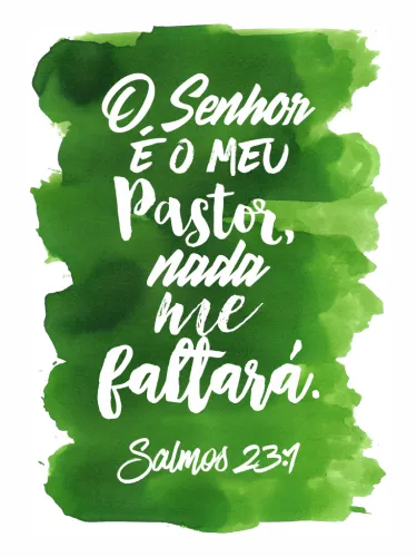 Espagnol, tableau aquarelle intense, 'L'Éternel est mon berger' Psaume 23.1 - 30 x 40 cm