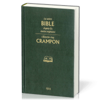 Bible Crampon 1923, verte - couverture rigide avec étui