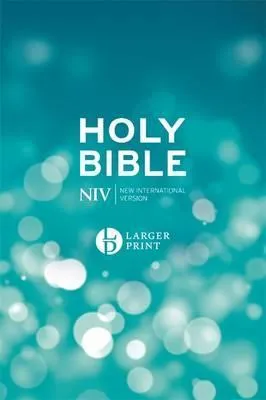 Anglais, Bible, New International Version, grands caractères, bleue, rigide - Larger Print Blue...