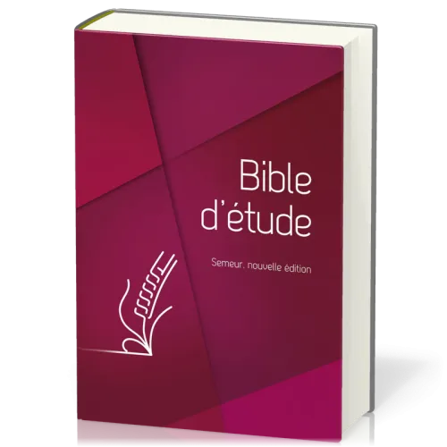 Bible d'étude Semeur 2015, rouge - couverture rigide
