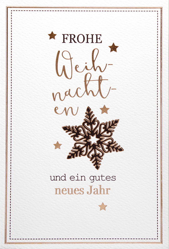 Doppelkarte Weihnachten Weihnachtsstern