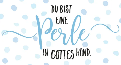 Wandschmuckschild Perle