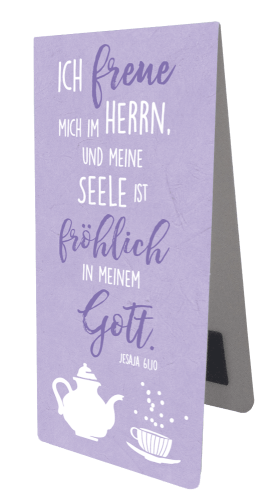 Magnet Lesezeichen Ich freue mich / lila