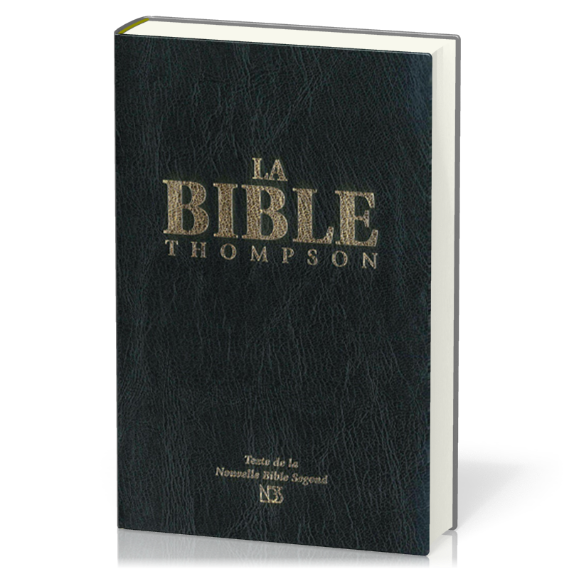 Bible d'étude Thompson NBS, noire, - couverture rigide