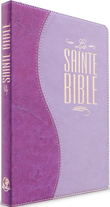Bible Segond 1880 révisée, compacte, duo parme - Esaïe 55, couverture souple, vivella