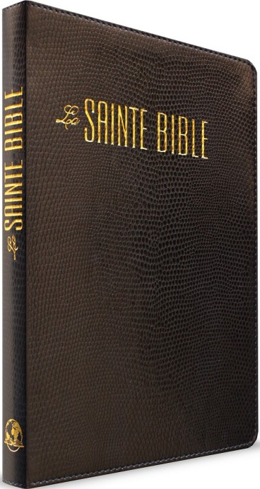 Bible Segond 1880 révisée, compacte, lézard noir - Esaïe 55, couverture souple, skyvertex,...