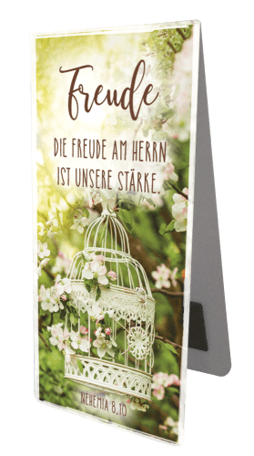 Magnet Lesezeichen Freude Vogelkäfig