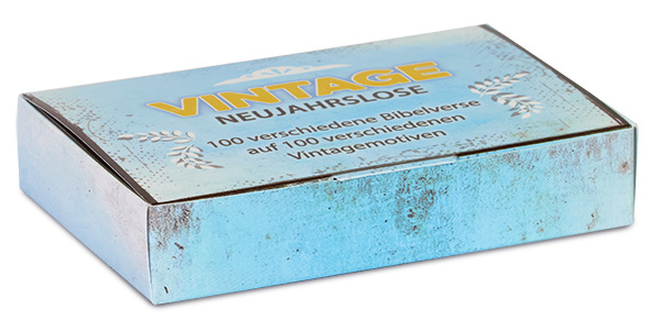 Neujahrslose 100 Stück Vintagemotiven