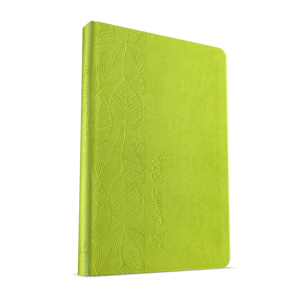 Bible Segond 1880, compacte, vert motif feuilles - couverture souple, vivella
