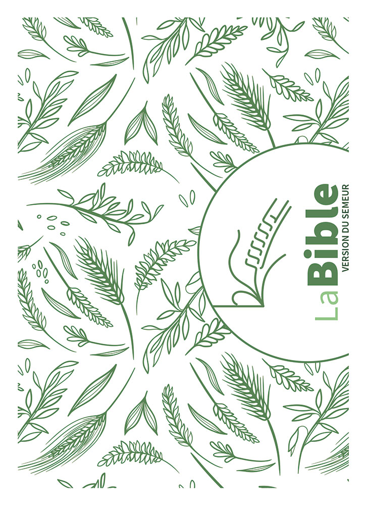 Bible Semeur 2015, compacte, couverture textile rigide, épis de blé - tranche blanche