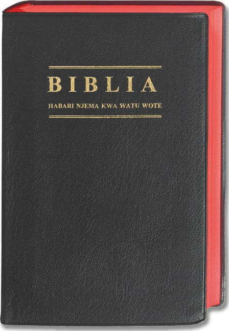 Swahili, Bible, reliée, souple - avec livres deutérocanoniques