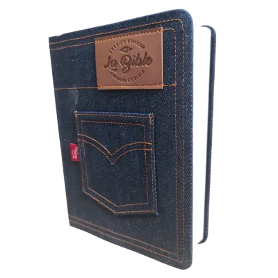 Bible Semeur 2015, compacte, couverture jeans souple bleue - tranche blanche