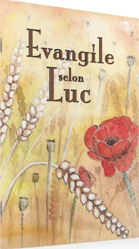 Évangile selon Luc, Segond Ésaïe 55, coquelicot - 10 x 15 cm