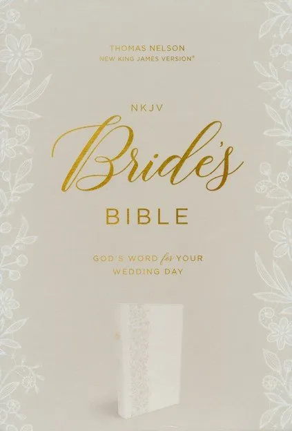 Anglais, Bible de mariage, New King James Version, similicuir, blanche - Bride's Bible, White,...
