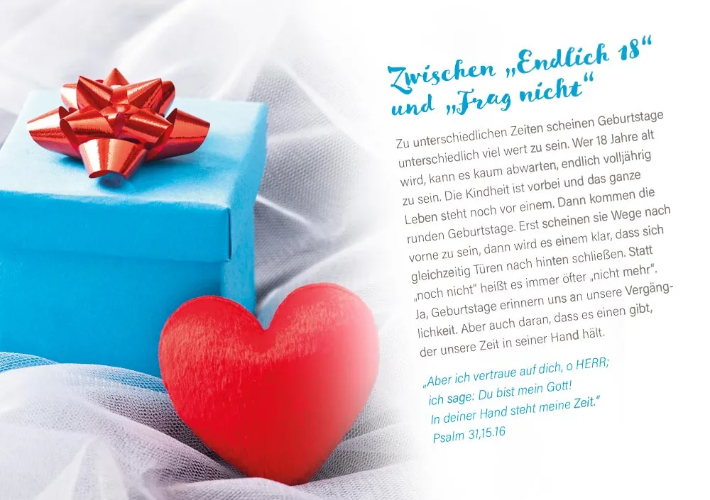 Grußheft Ein Grund zum Feiern