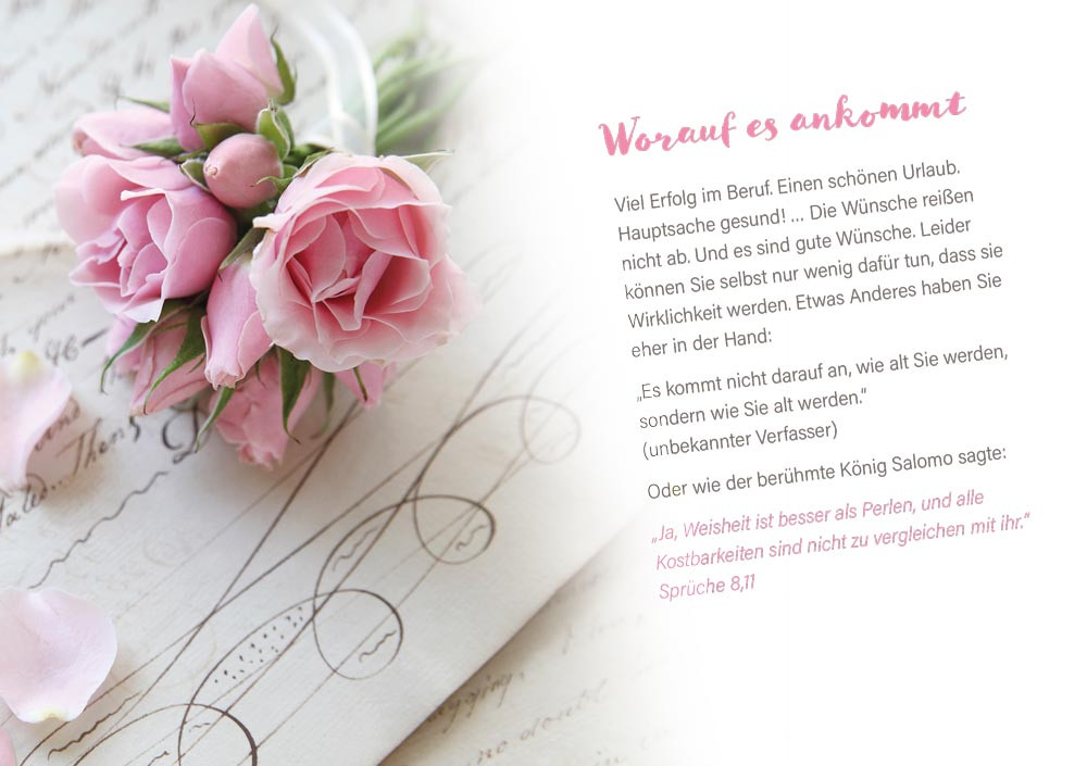 Grußheft Ein Grund zum Feiern