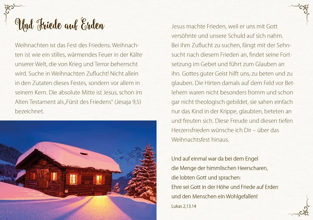 Grußheft Besinnliche Weihnachten