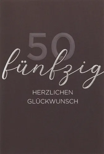 Faltkarte fünfzig NC