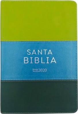 Espagnol, Bible RV 2020,gros caractères, similicuir camaïeu vert - Biblia Reina Valera 2020 Letra Grande i/piel tricolor verde